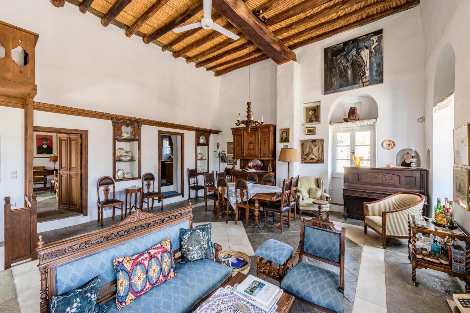 Anezas Mansion Stone-Built Traditional Villa Chones Bagian luar foto