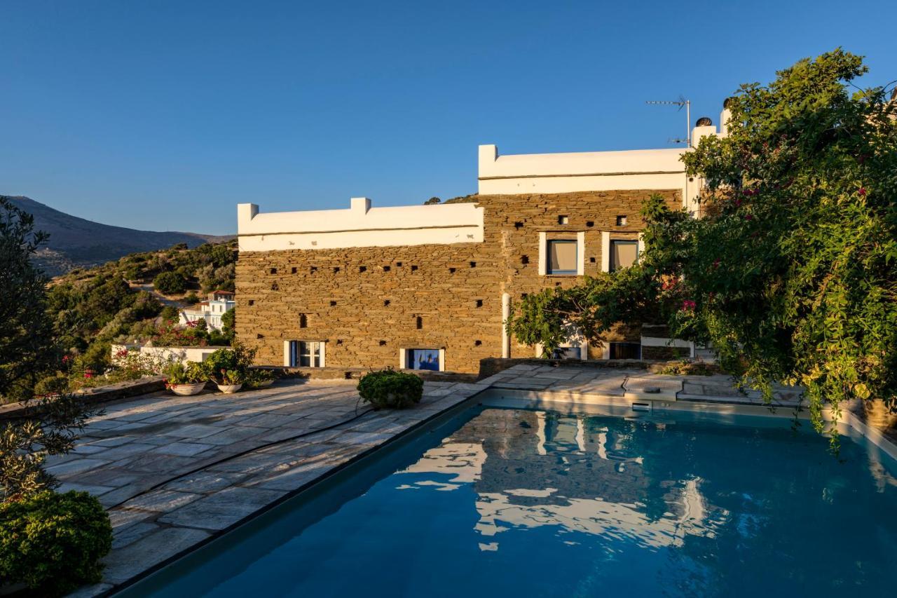Anezas Mansion Stone-Built Traditional Villa Chones Bagian luar foto