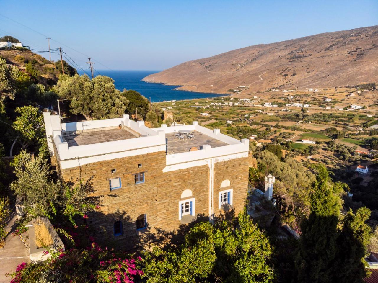 Anezas Mansion Stone-Built Traditional Villa Chones Bagian luar foto